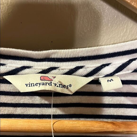 Vineyard Vines Classic Striped V-Neck Tee - Picture 2 of 7